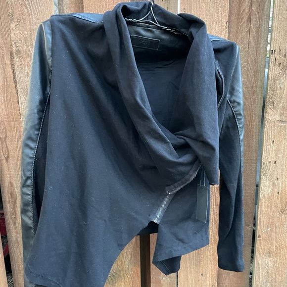 Blank NYC Vegan Leather drape jacket - Picture 1 of 6